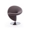 Manhattan Comfort Curl Swivel Accent Chair in Grey and Polished Chrome AC040-GY - alternate 4